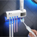 Dispenser Automático UV para Pasta de Dente + Esterilizador de Escovas 3 em 1