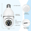 Câmera Segurança Prova D'água Infravermelho Lâmpada Externa 360 Sem Fio Wifi 2.4G G4 Click