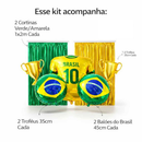 🏆Kit Decoração Futebol Brasil Festa Copa do Mundo