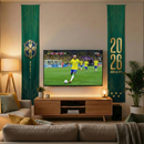 Kit 2 Faixas Premium Brasil Decoração Unica Exclusiva Peças Painel Vertical Copa 2026