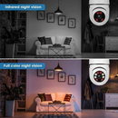 Câmera Segurança Prova D'água Infravermelho Lâmpada Externa 360 Sem Fio Wifi 2.4G G4 Click